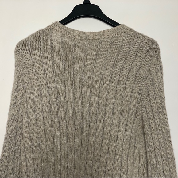 LEITH Rib Knit Wool Blend Cardigan - Picture 7 of 12